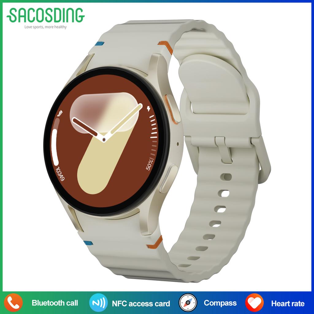 SACOSDING Watch7 Mini GPS Track Compass Smart Watch Men Amoled Always on Display Clock BT Talk Smart Watch Woman Man Gift