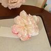 Women Hairpin Artificial Peony Flower Decor Anti-slip Teeth Hair Pin Large Size Holiday Hair Clip Hair Accessories