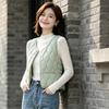 Womens Padded Vest Lightweight Warm Sleeveless Coat Short Outerwear Winter