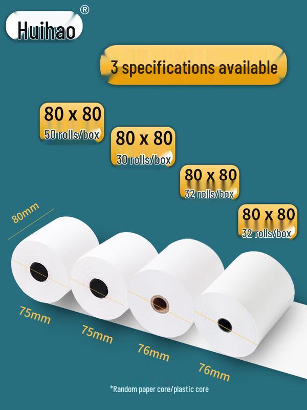 Ally 80x80mm Coreless Thermal Receipt Paper