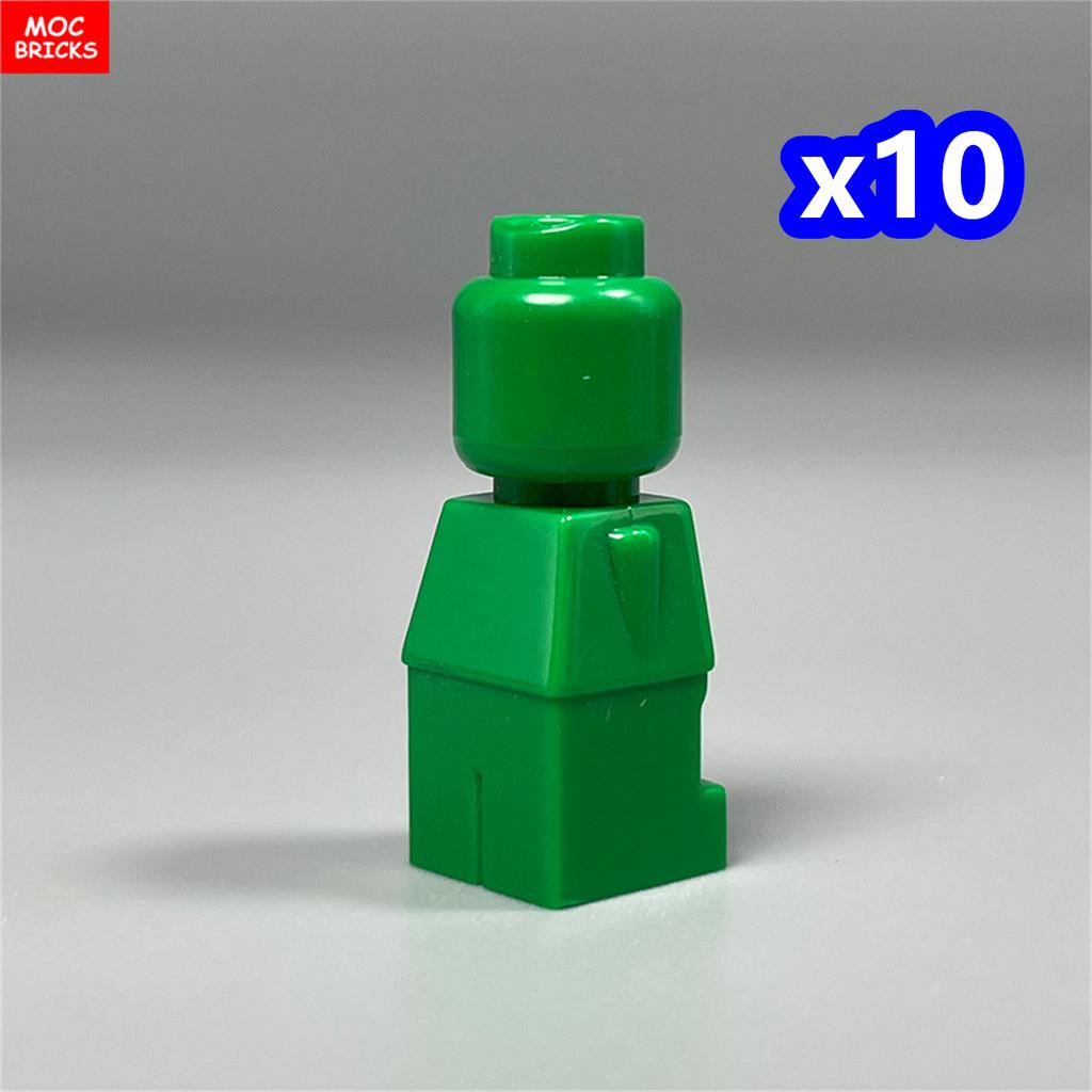 10 peças Blocos MOC Figura Corpo Estátua Micro Peça de Xadrez 85863 16478 90398 Personalizado em Branco Sem Impressão Blocos de Construção Brinquedos para Crianças
