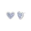 K gold plated [Blue Heart Autumn New Temperament Versatile Love Blue Earrings Niche Design Light Luxury Earrings