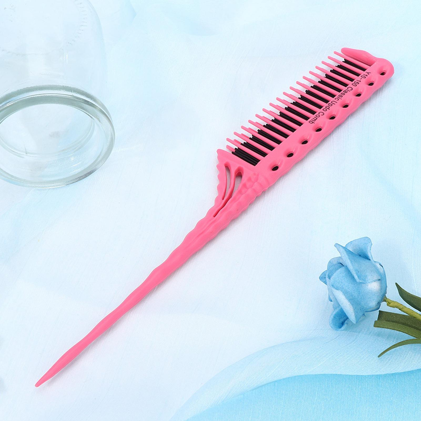 

Уход за волосами Укладка волос Моделирование расческа Легкая расческа для парикмахерских принадлежностей (розовый)