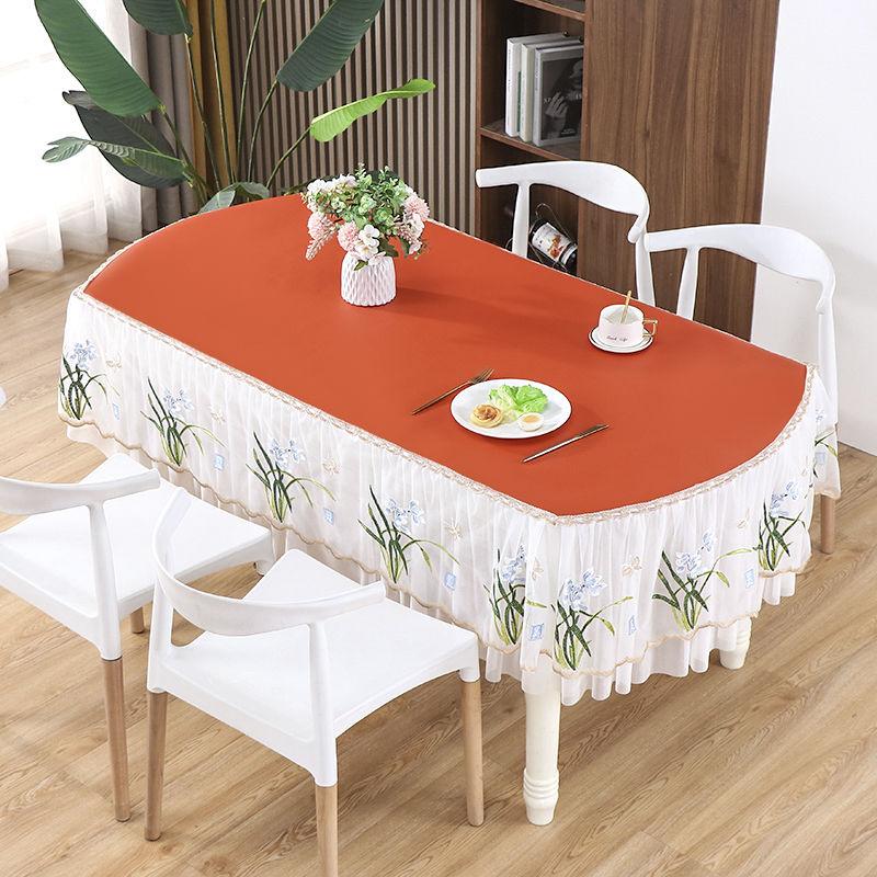 Nowy Eliptyczny Obrus na Stół Jadalny Salon Stół Jadalny Kwadratowy Obrus Prostokątny Obrus Pokrowiec