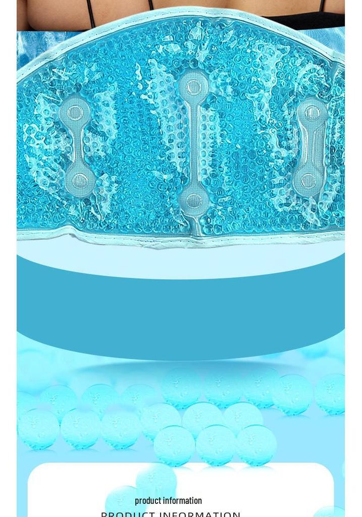 PVC Gel Roller Ball Neck Protector with Hot/Cold Compress and Plush Massage Bag