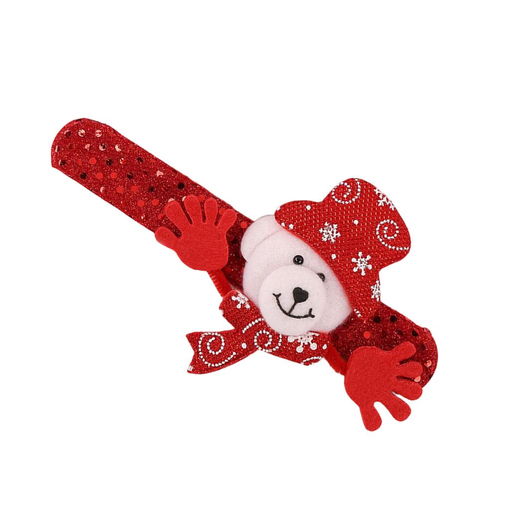 Festival Themed Slap Bands Accessories Lovely Animal Embellished Christmas Slap Bands for Cheerful Home Decorations