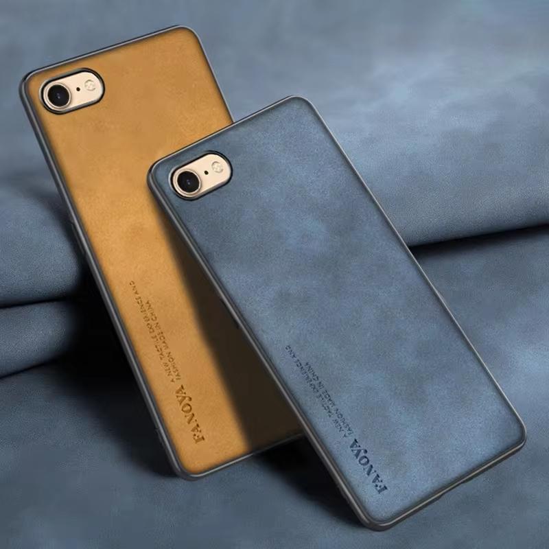 Luxuriöse Schafslederhülle für iPhone 5 5s SE 2016 2020 2022 6 7 8 Plus Herren Business Rückseite für Apple iPhone5 S 6s