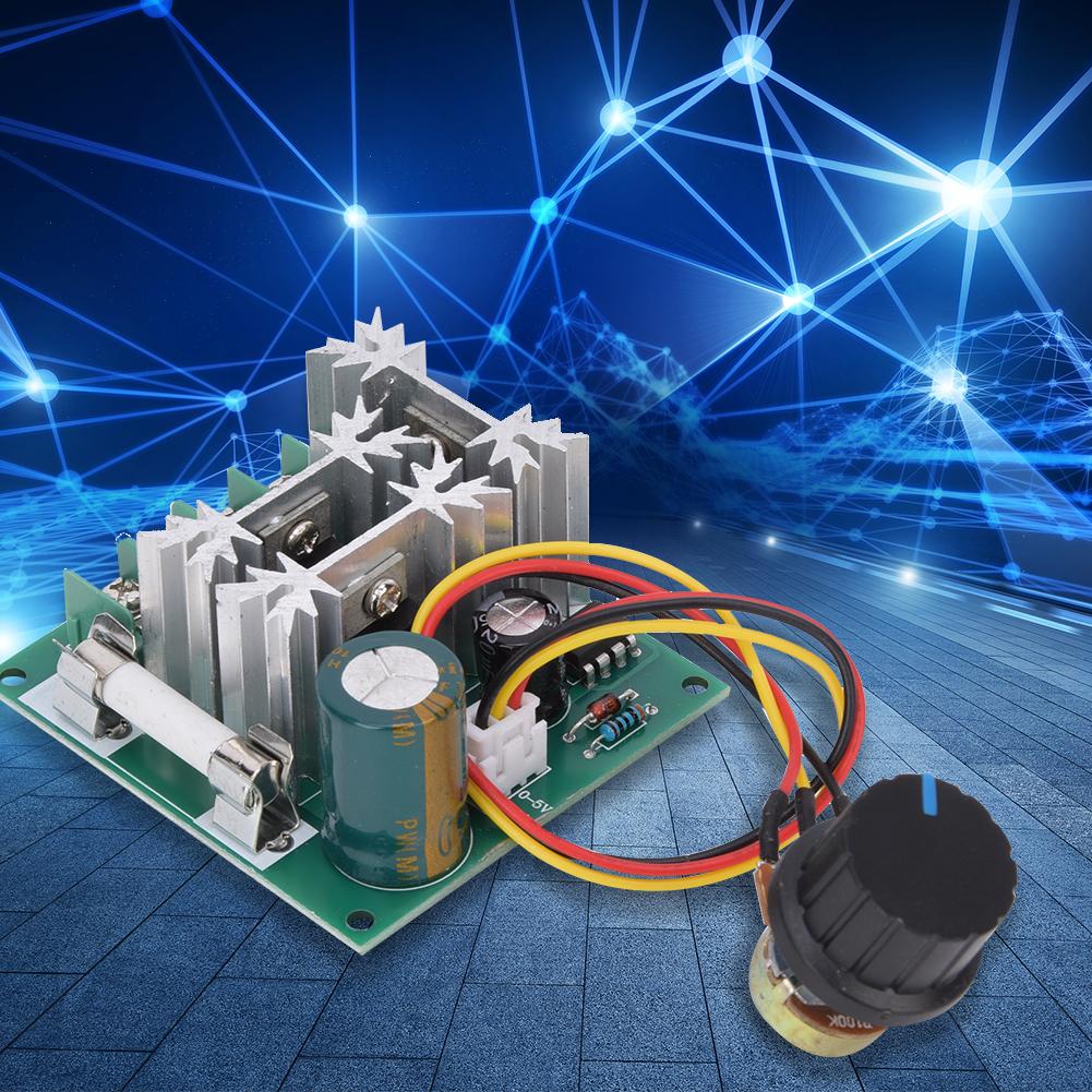 Motor Speed Controller DC6 90V 0.01 1000W PWM Speed Regulation Switch with Fuse