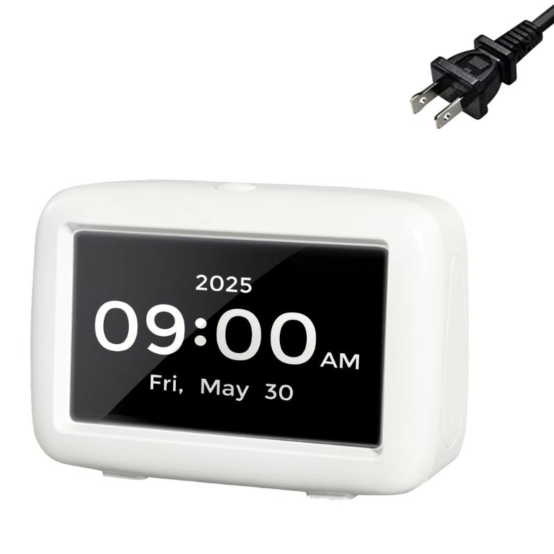 

Small Dementia Clock Having Press Button Design And clear For Daily Time Management 1