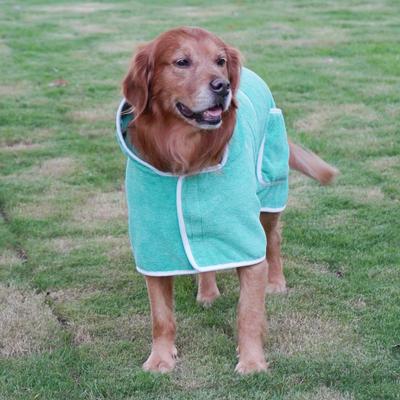 Streichel es Haustierbademantel rot verdickt Hunde-Bademantel Mikrofaser große Hundekleidung neu im Herbst und Winter