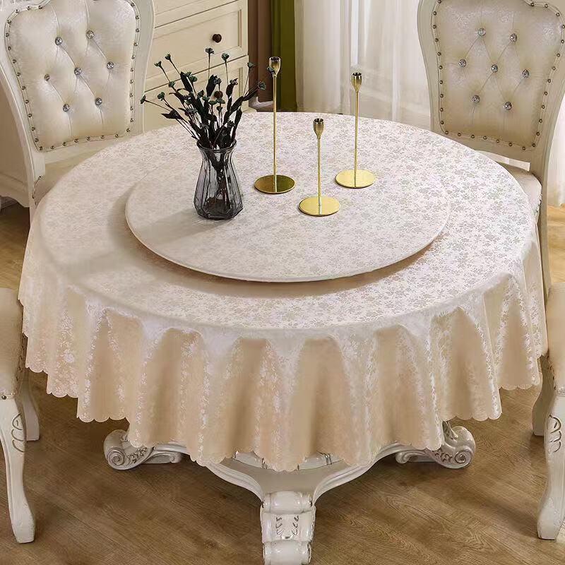 Premium PU Waterproof Round Tablecloth