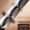 Anello in silicone a forma di occhio di pecora Miji - Ciocca di capelli spessa e sottile, divertenti anelli per glande e prepuzio per uomo, 350/scatola.