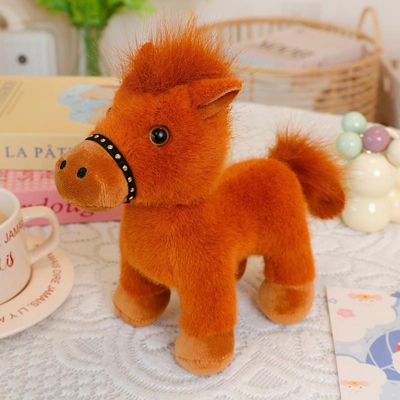 Year Of The Horse Plush Toy With Rotatable Head For Chinese New Year Gifts