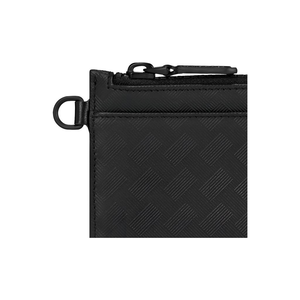 Montblanc Meisterstück Elegant Design Iconic Hexagonal White Star Brand Logo Zipper Closure Leather Clutch Mini Men clutch Black 129904