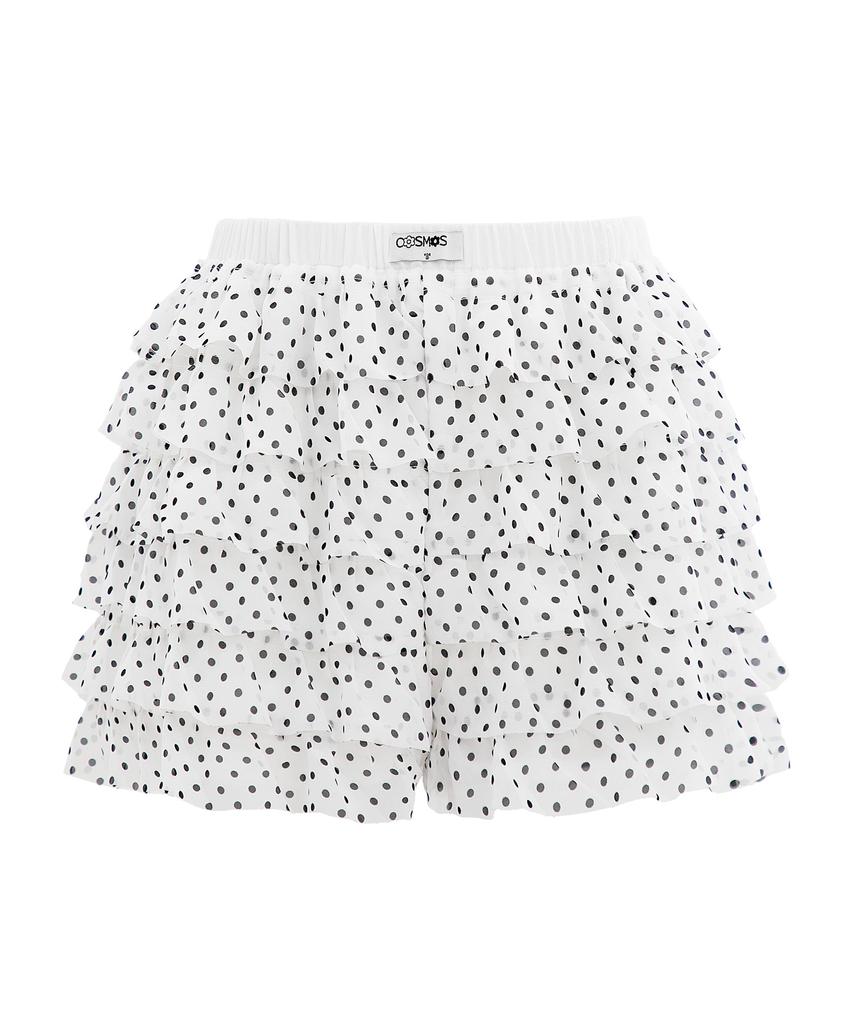 PLASMA SPHERE Dot Tiered Chiffon Shorts_ 2 Colors