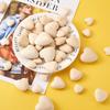 10PCS 20-40MM Natural Unfinished Wood Heart Beads Blank Unpainted Wooden Loose Spacer Beads for Jewelry Crafts Making