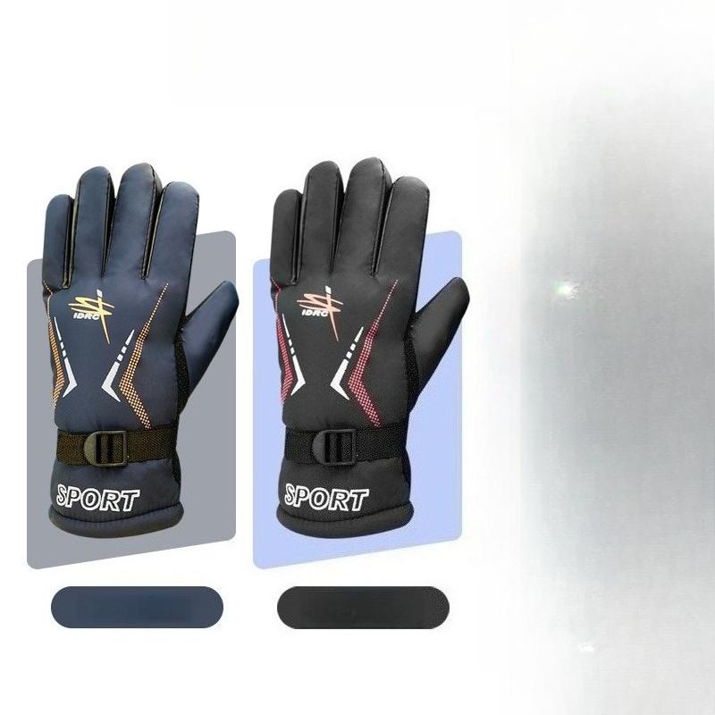 Winter Men Cycling Gloves Thickened Windproof and Warm Gloves Waterproof and Cold Gloves Outdoor Gloves
