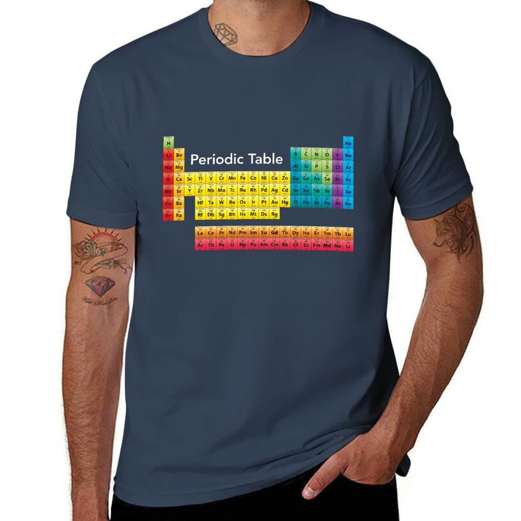 Chemical Periodic Table TShirt Basic Short Sleeve TShirt for Men