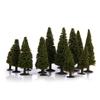 [No-Brand] Set of 15 Cedar Tree Model Trees, 6-10cm Tall, 3 Sizes for Model Trains