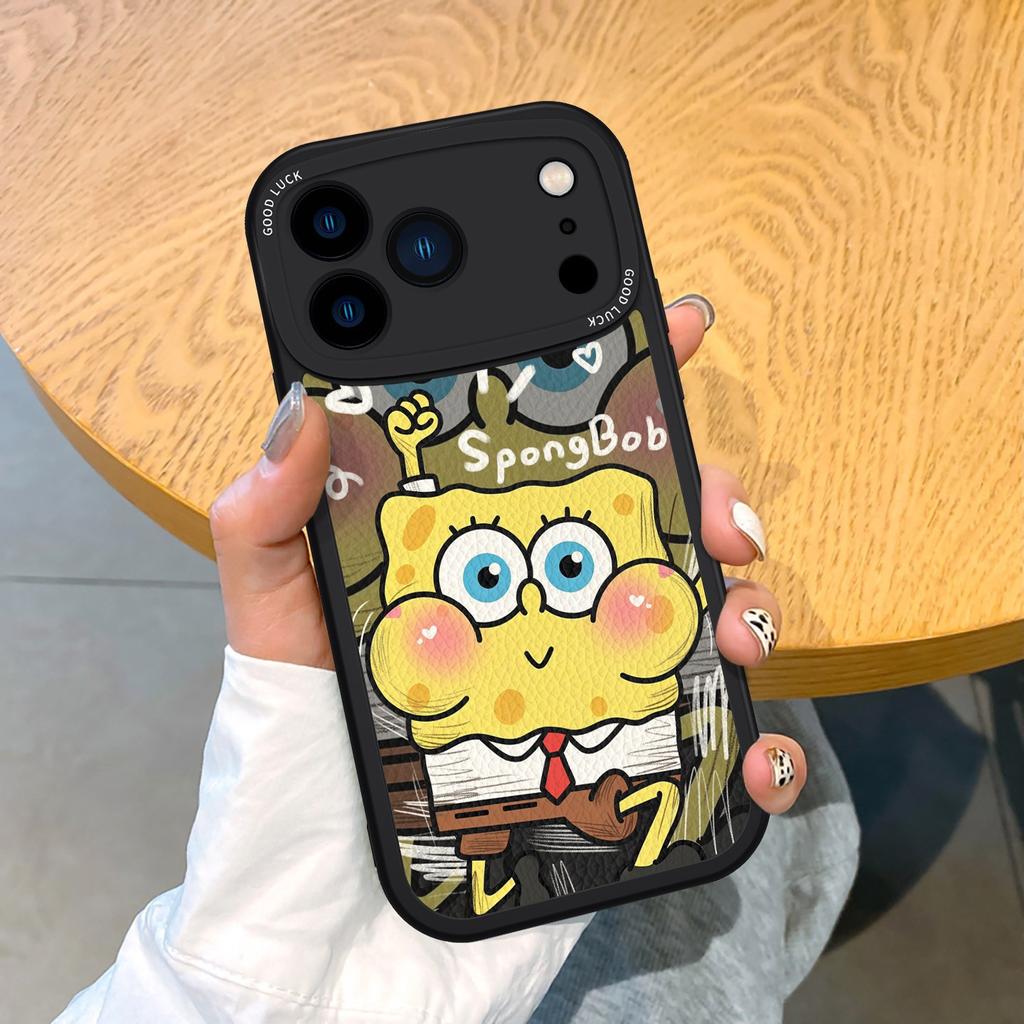 New Lambskin Soft Shell SpongeBob SquarePants Patrick Star Mobile Phone Case Apple 11/11/11 ProMax Cartoon Situation