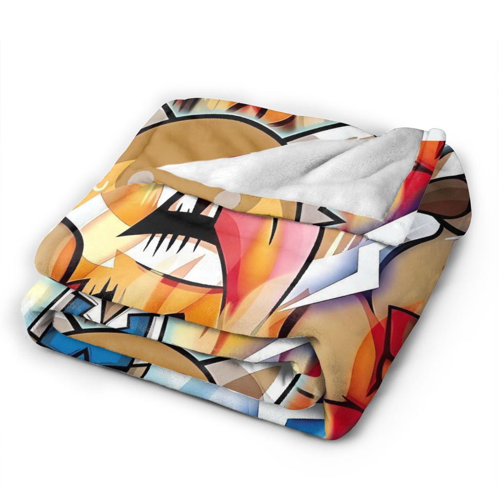 Aggretsuko Blankets  Super Warm Novelty Plush Bedding Throws For Boy Girl Couch Chair Sofa Bed Flannel Bedspread Bed Cover