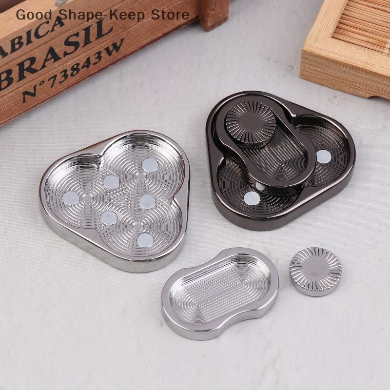 Stress-Relief Magnetic Fidget Slider Toy, EDC Metal ADHD Hand Spinner for Adult Anxiety Relief