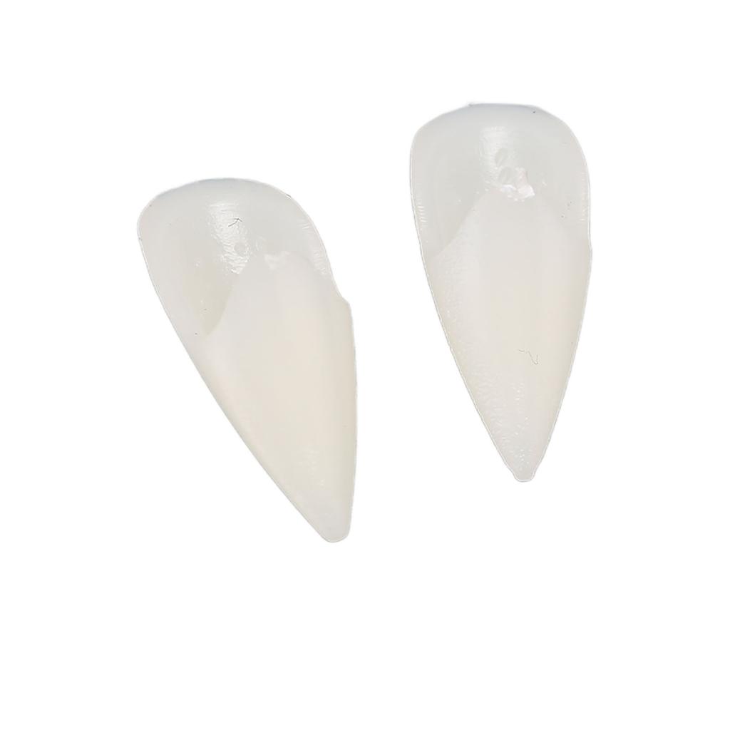 1 Pair Fangs Safe Lifelike Horror False Teeth Prop for Cosplay Halloween Costume Party