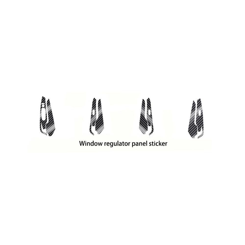 5D Carbon Fiber Pattern Car Interior Decals Trim Set For Nissan Kicks 2017-2021