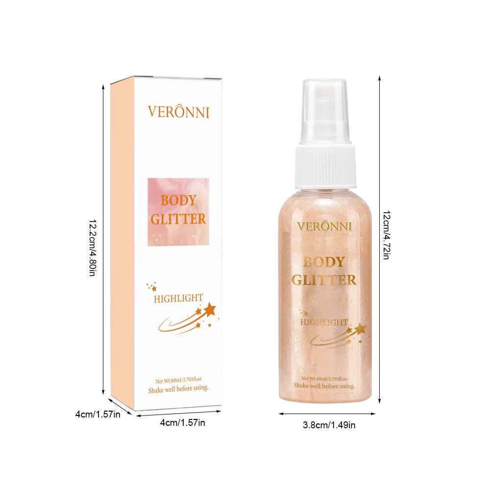 VERONNI Waterproof Luminous Long-lasting Contour Liquid Highlighter for Face & Body