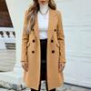 Women's Fashion Jacket Casual Solid-color Long-sleeved Cardigan Long Coat