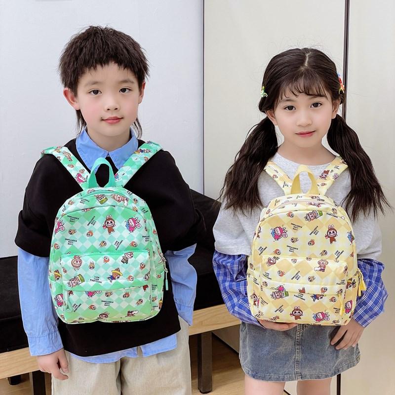 School bag Labub new bag size class preschool baby school bag casual cute men's and women's school bags