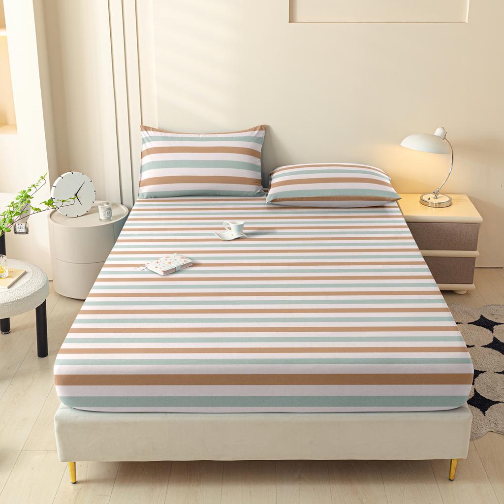 3 Piece Set, Single Bed Head + Two Pillow Cases (No Core) Suitable For All Seasons, Dust-Proof Bedspread Bedding