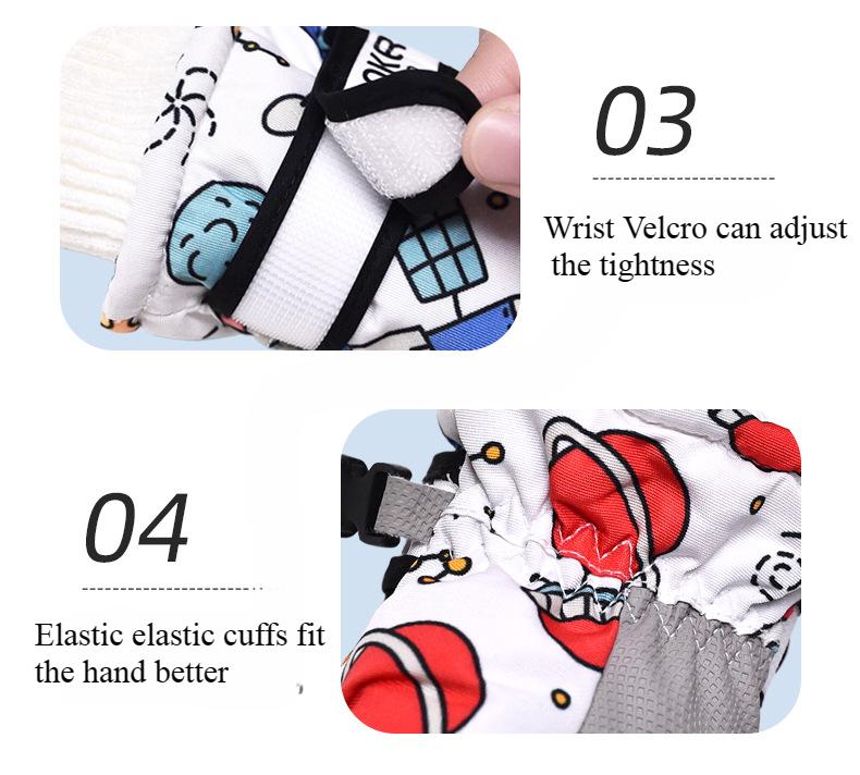 Kids Ski Gloves, Breathable Waterproof Kids Gloves Winter, Cold Weather Warm Snow Gloves for Cold Weather Outdoor Child Boys Girls