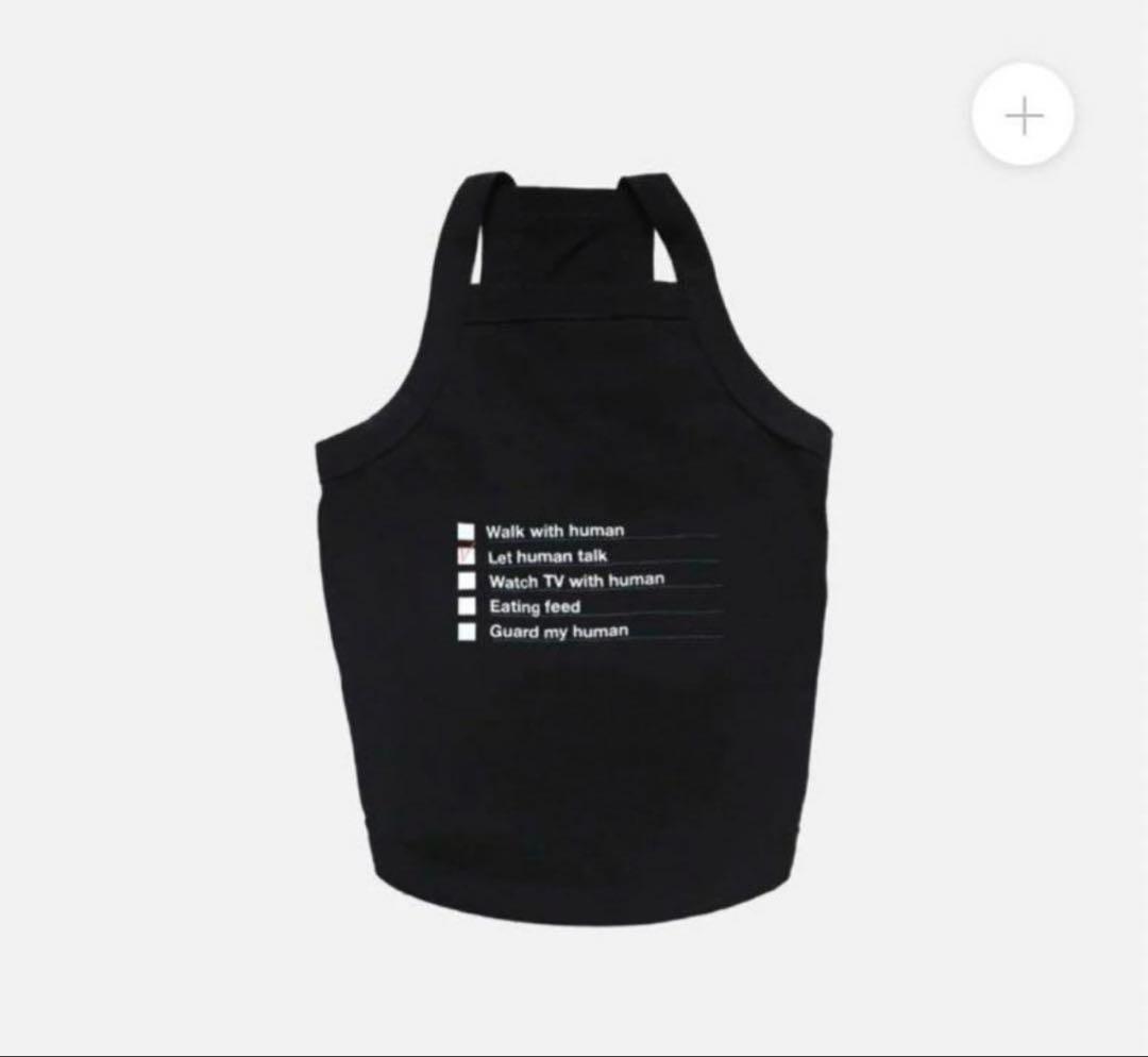 

[USED] BTS V LAYOVER PET T-shirt (Black) - V, Yeontan