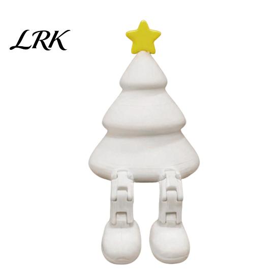 Easy Care TreeDecoration Christmas Tree Figurine with Articulated Legs, 3D Printed Xmas PLA Ornament Statue, Mini Desk Decoration for Home Office