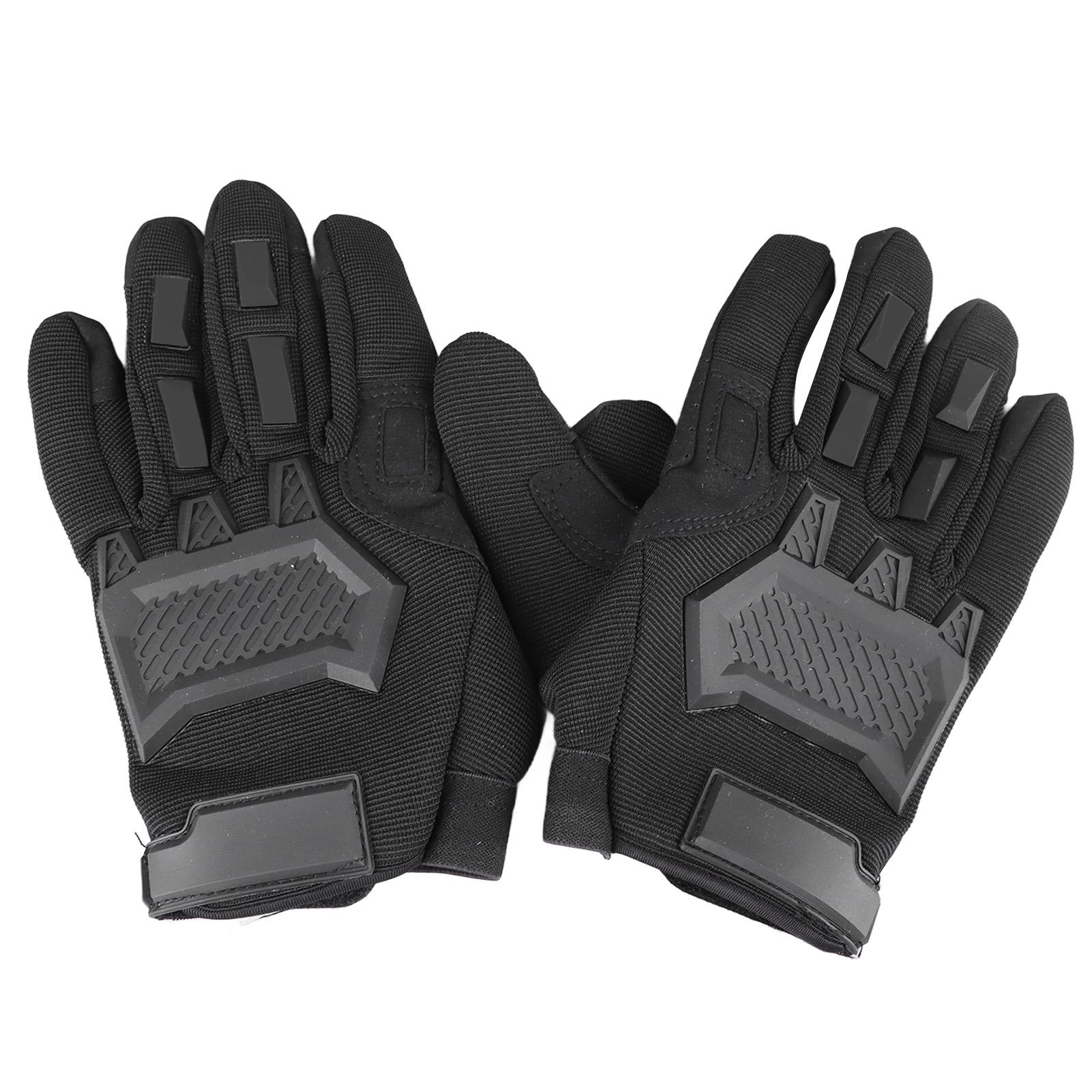 

Outdoor Sports Gloves Cycling Mountaineering Skidproof Touch Screen Full Finger Gloves Black XL