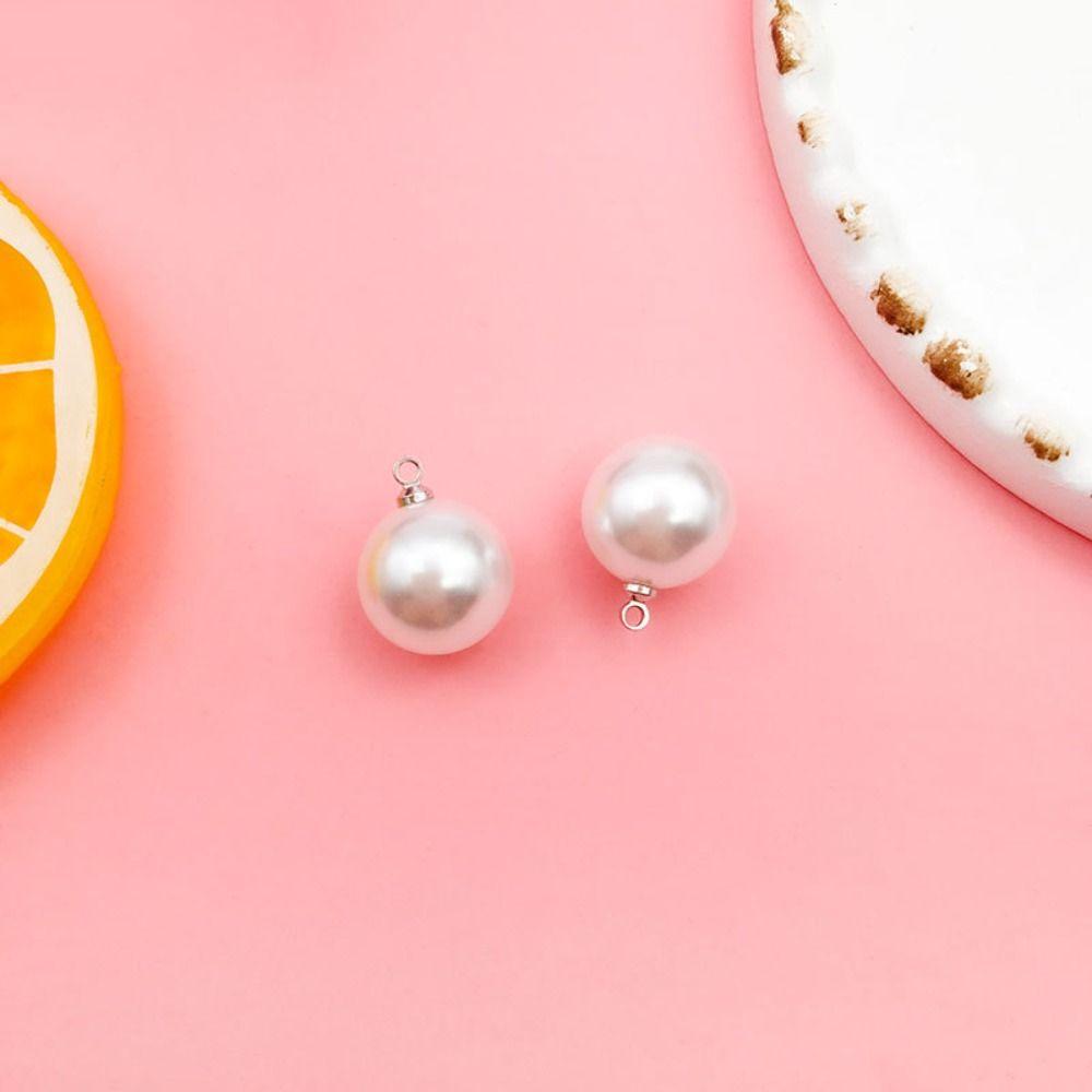 10 PCS ABS Perle Artificielle Fait Main DIY Boucles d'Oreilles Pendantes Pendentif Boutons Perle pour Pull Fermeture Éclair