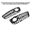 One Pair Honeycomb Front Standard Bumper Fog Light Grille Cover Replacement for A5 2008-2011