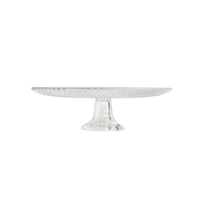Assiette plate en verre - Home ESPRIT - 26x26x8 cm - Transparente - Multicolore - Design moderne