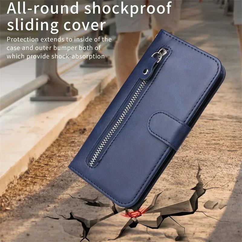 Xiami 15 Pro Case For Xiaomi 15 Pro Cover Protect Coque For Xiaomi Mi 15 Pro Luxury Zipper Cases Leather Phone Wallet Flip Funda