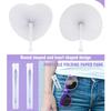 Paper Folding Fan Heart-Shaped Round Heart Wall Decoration Wedding Party Gift for Guests Anniversary Birthday Wedding DIY