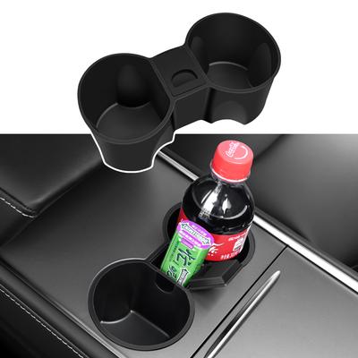 For Tesla Model 3 Model Y Water Cup Holder Storage Box Center Console Cup Waterproof Non-slip Coasters 2021/2022 Car Accessories