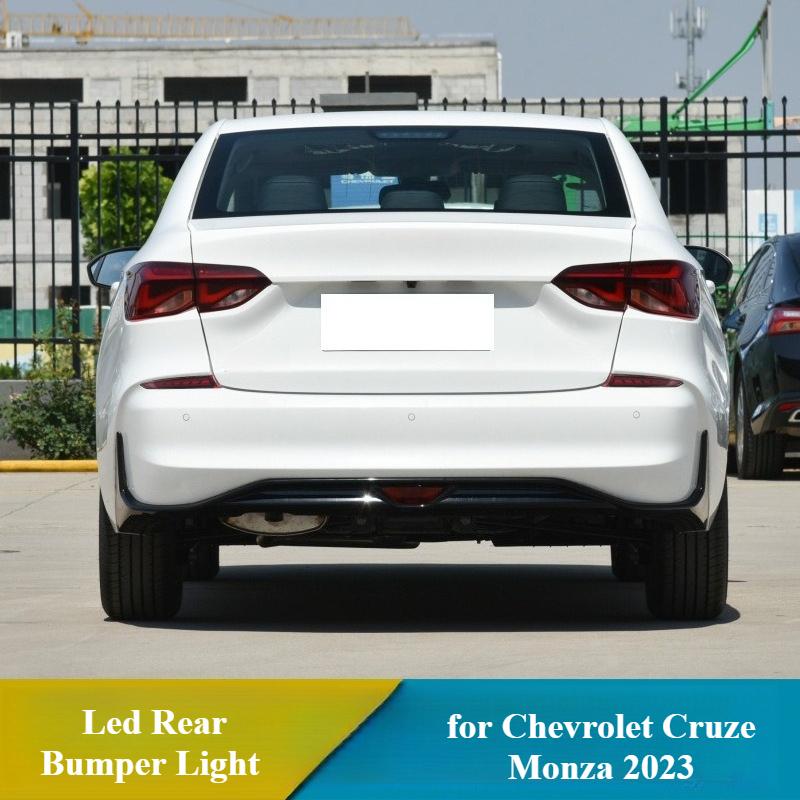 DRL for Chevrolet Cruze Monza 2019-2024 Led Rear Bumper Light Reflector Fog Lamp Modified Dynamic Turn Singal Driving Brake Lamp