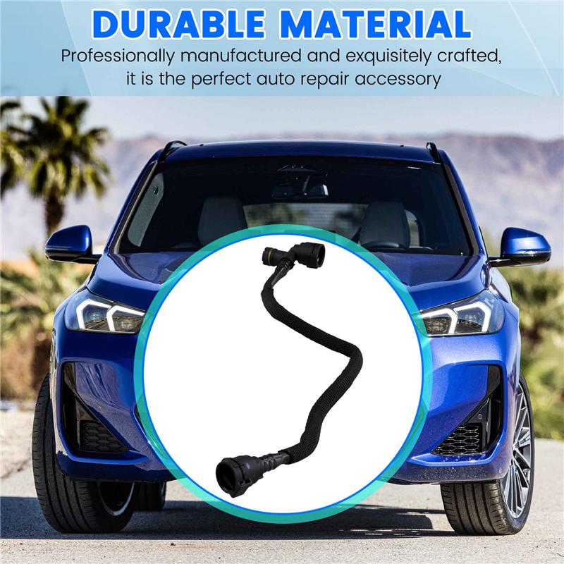 A58X-Car Coolant Pipe Secondary Kettle To Water Tank Exhaust Pipe 17127617366 For BMW B38 B48 2 Series X1 X2 MINI