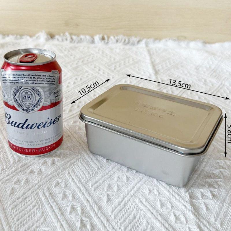304 Stainless Steel Food Sample Box with Lid for Schools and Restaurants - Quick Fresh Keeping