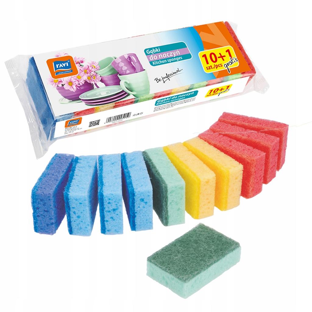 Kitchen Sponge, Profiled for Dishes, 10+1