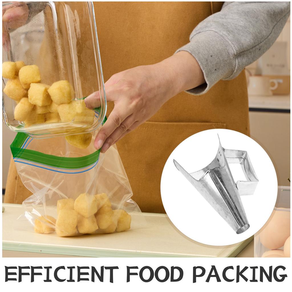 Heavy Duty Metal Food Funnel for Chicken Processing Supplies Wide Mouth Kitchen Funnel for Food Packaging Oil Filling and