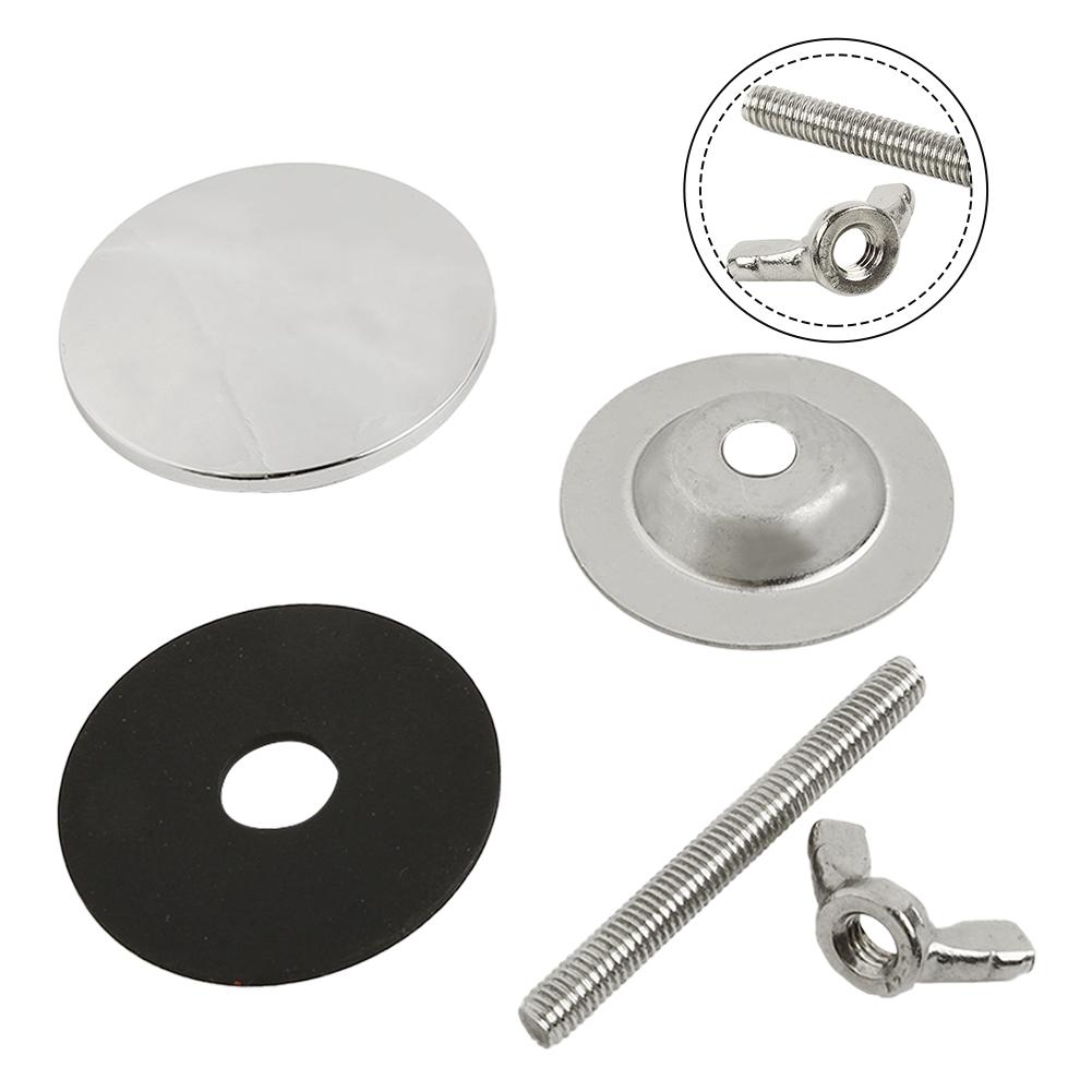 Easy Installation Kitchen Sink Tap Hole Cover Stainless Steel 2 Diameter
