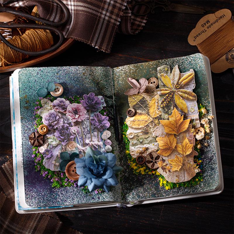 Beautiful Day Vintage Sticker Pack: Patchwork Art for DIY Journaling & Collage