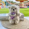 Peluche Orsacchiotto con Decorazioni Floreali per Regalo di San Valentino e da Collezione